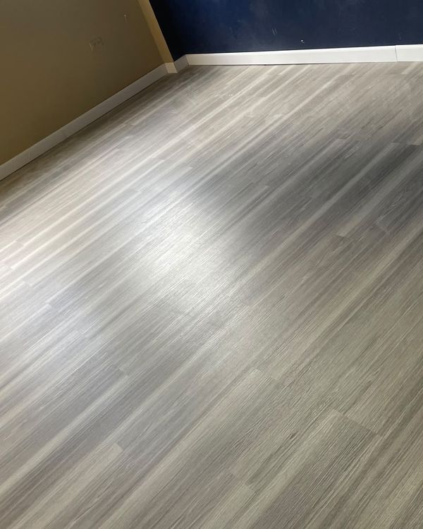 Frosted Oak SPC flooring installed in Trinidad